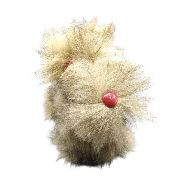 Antique Wire Hair Fox Terrier Puppy, Brown Dog Stuffed Animal Vintage Plush Schn - Picture 3 of 6